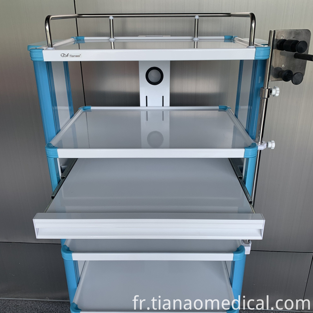 Chariot d'instruments amovible médical Medical Detachable Instrument Cart